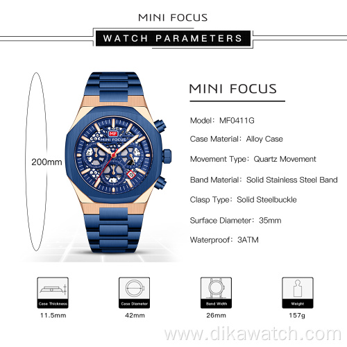 MINI FOCUS Men Watch Top Luxury Brand